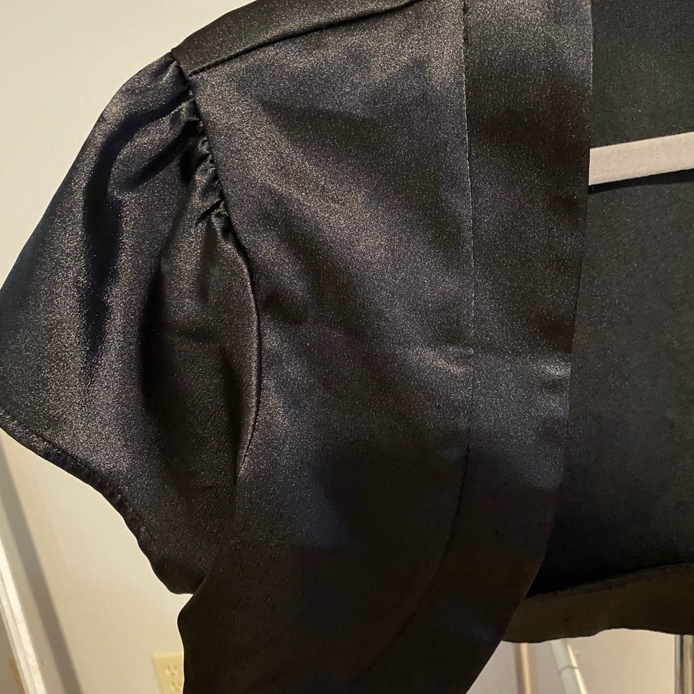 BCX Women's Elegant Black Bolero Jacket - Picture 3 of 4